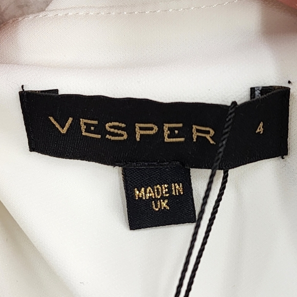 Vesper Women's Petite White One Shoulder Maxi Dress - 4 - Picture 4 of 6